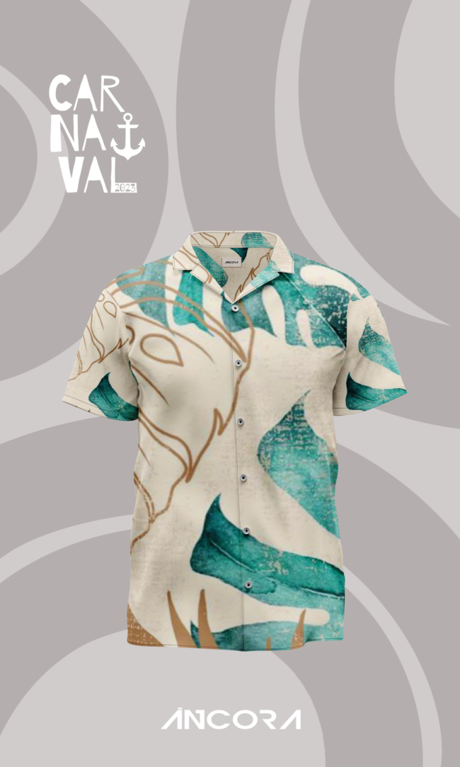Camisa Viscose Leaf