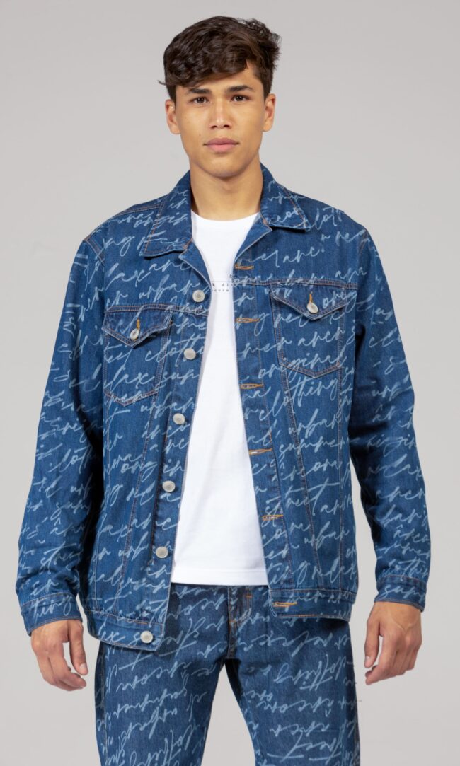 Jaqueta Jeans Logo Mania