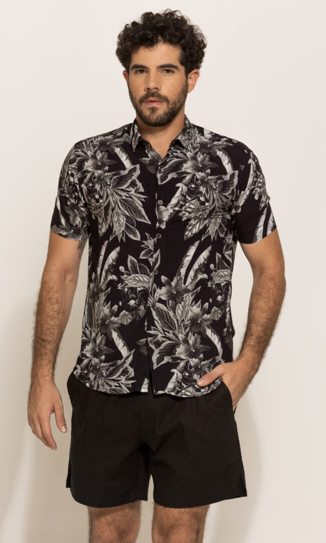 Camisa Viscose Plant