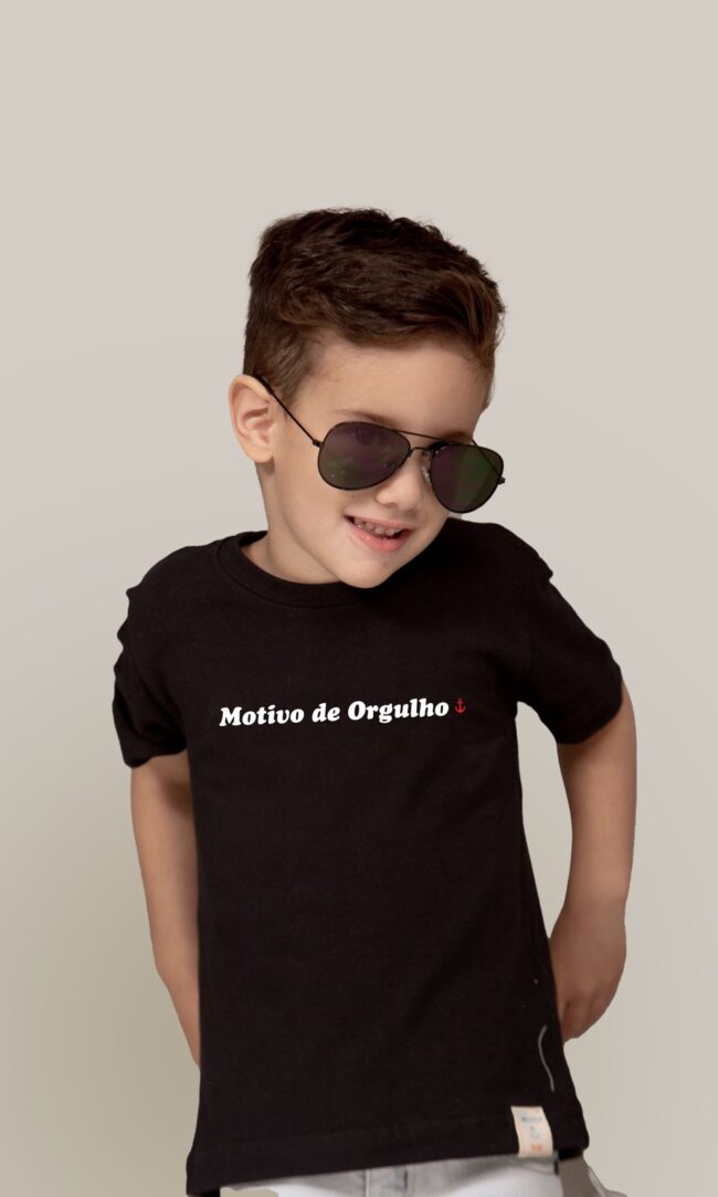 Camiseta Motivo De Orgulho Âncora Kids