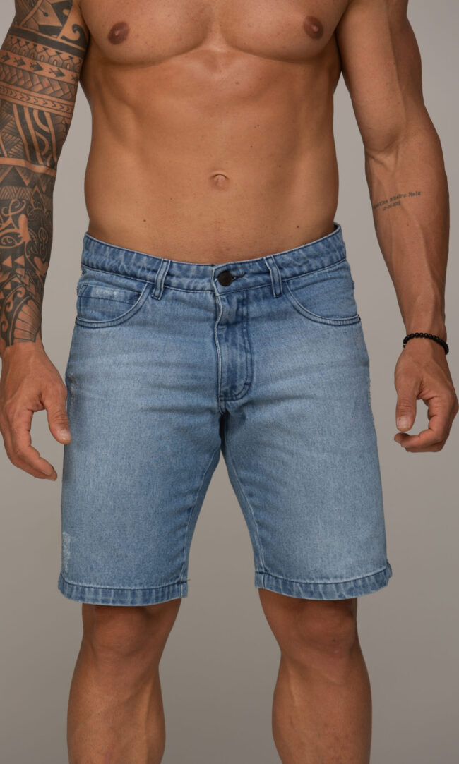 Bermuda Jeans Slate Denim Âncora